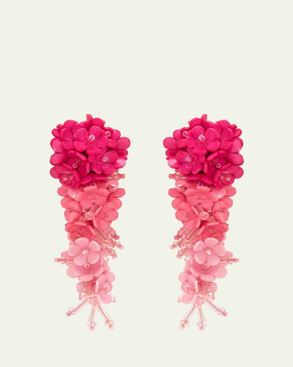 Plexy Flowers Bouquet Earrings